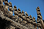 Myanmar - Mandalay, Shwenandaw Kyaung (the Golden Palace) a wonderful example of the Burmese unique teak architecture and wood-carving art. 